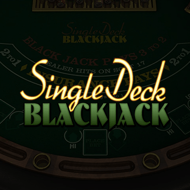 Single Deck Blackjack table games by Betsoft