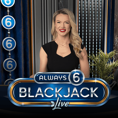 Classic Always 6 Blackjack 1 table games by Evolution