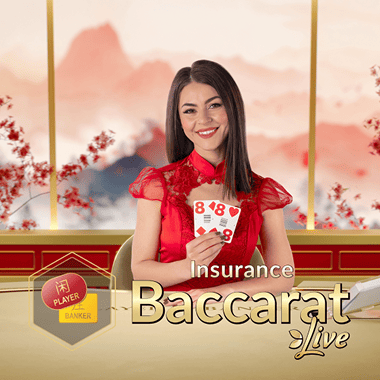 Insurance Baccarat table games by Evolution