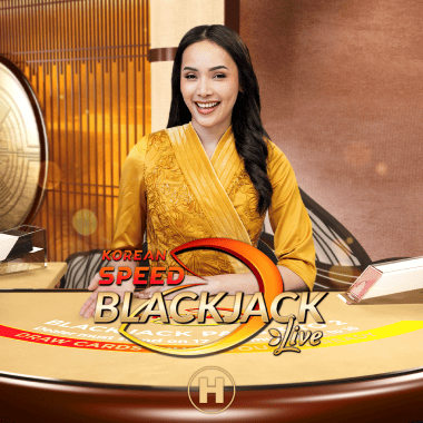 Korean Speed Blackjack H table games by Evolution