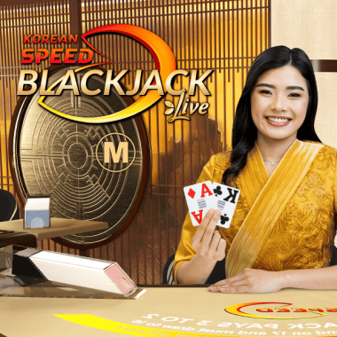 Korean Speed Blackjack M table games by Evolution