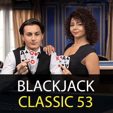 Blackjack Classic 53 table games by Evolution