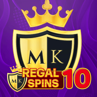 Regal Spins 10 Merit King slots by Pateplay