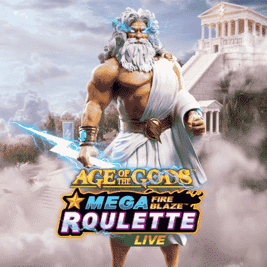 GR Mega Fire Blaze Age of the Gods Roulette Live by Playtech