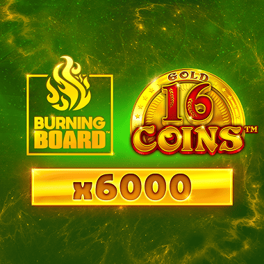 16 Coins Gold Burning Board by Wazdan