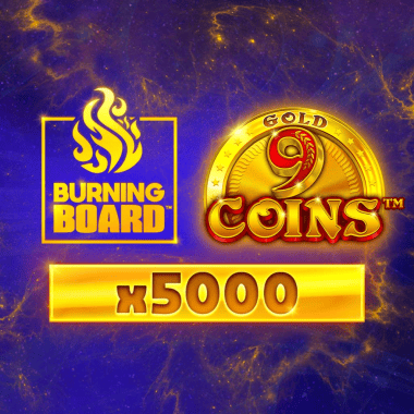9 Coins Gold Burning Board by Wazdan