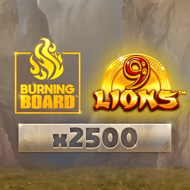 9 Lions Burning Board by Wazdan